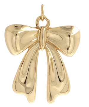 Gold bow charm
