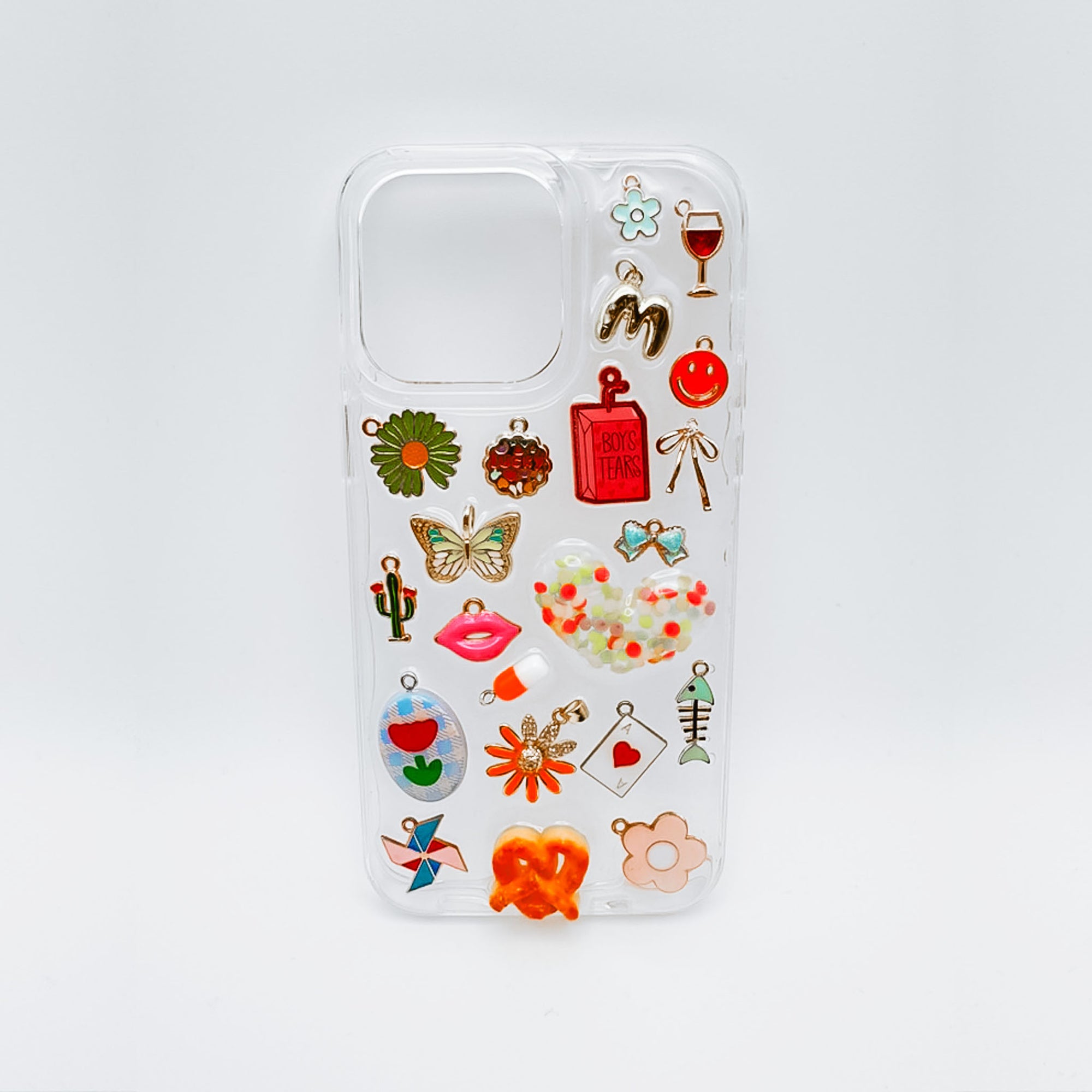Clear Phone Case with Charms