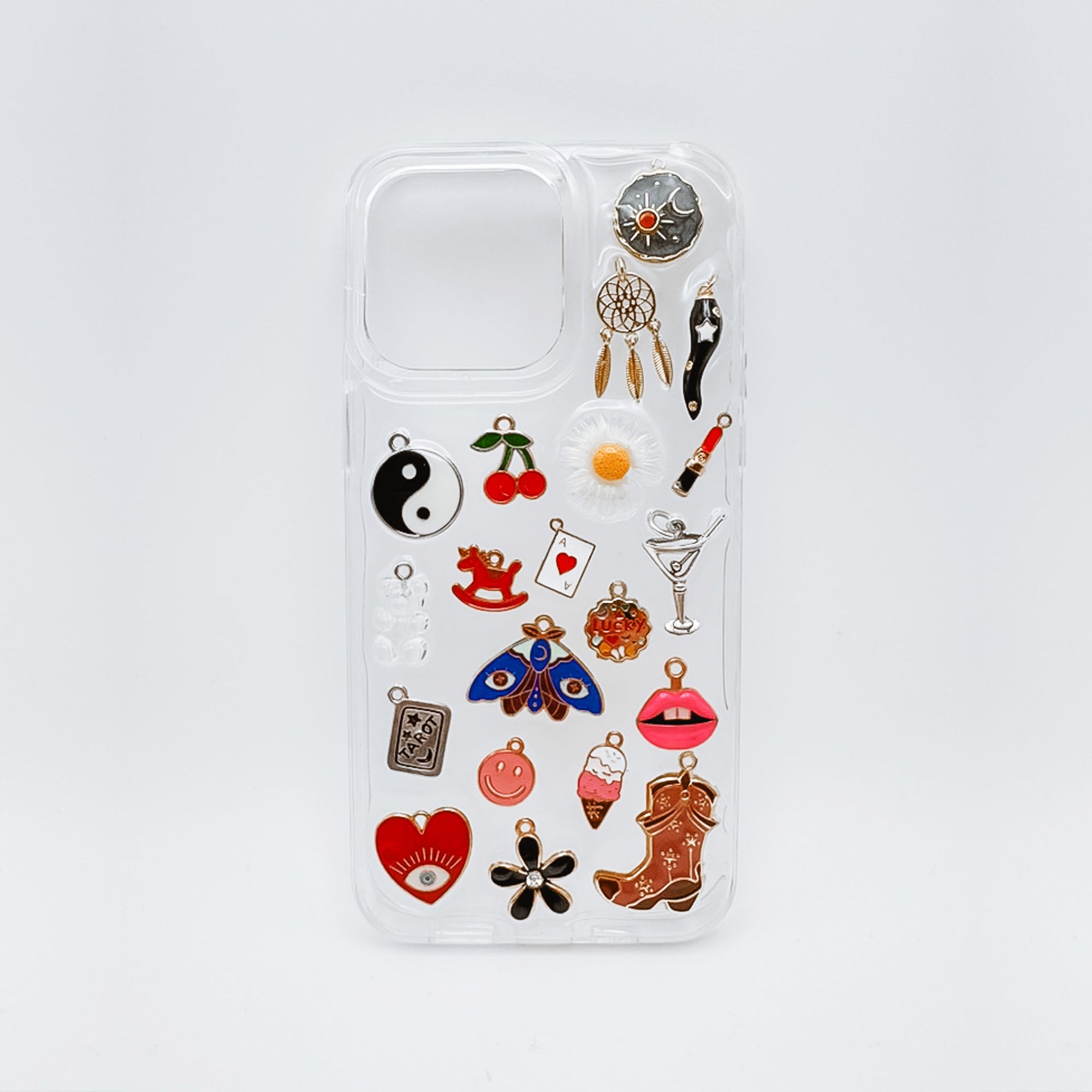 Clear Phone Case with Charms