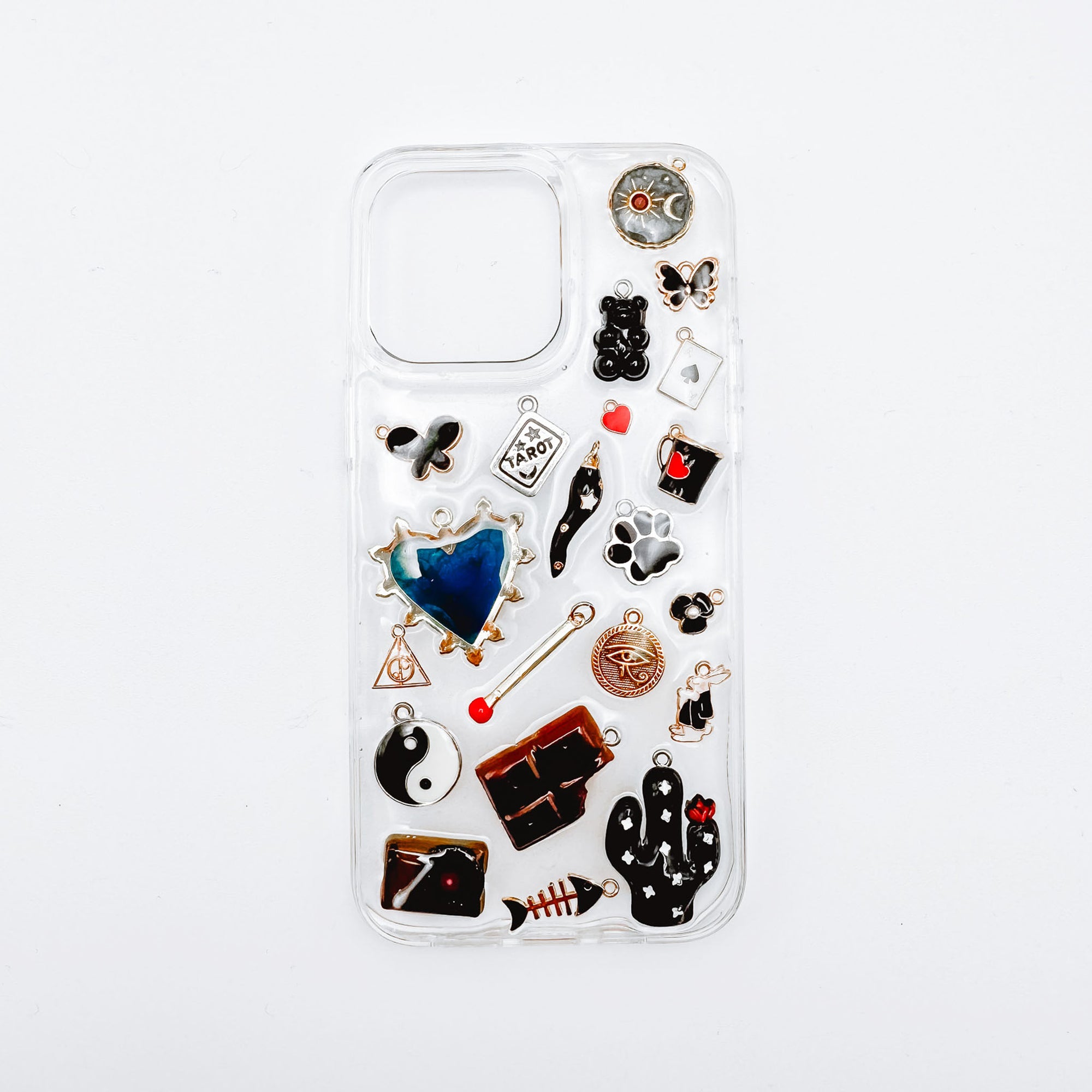 Clear Phone Case with Charms